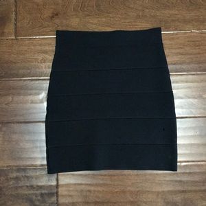 BCBG MaxAzria black band skirt